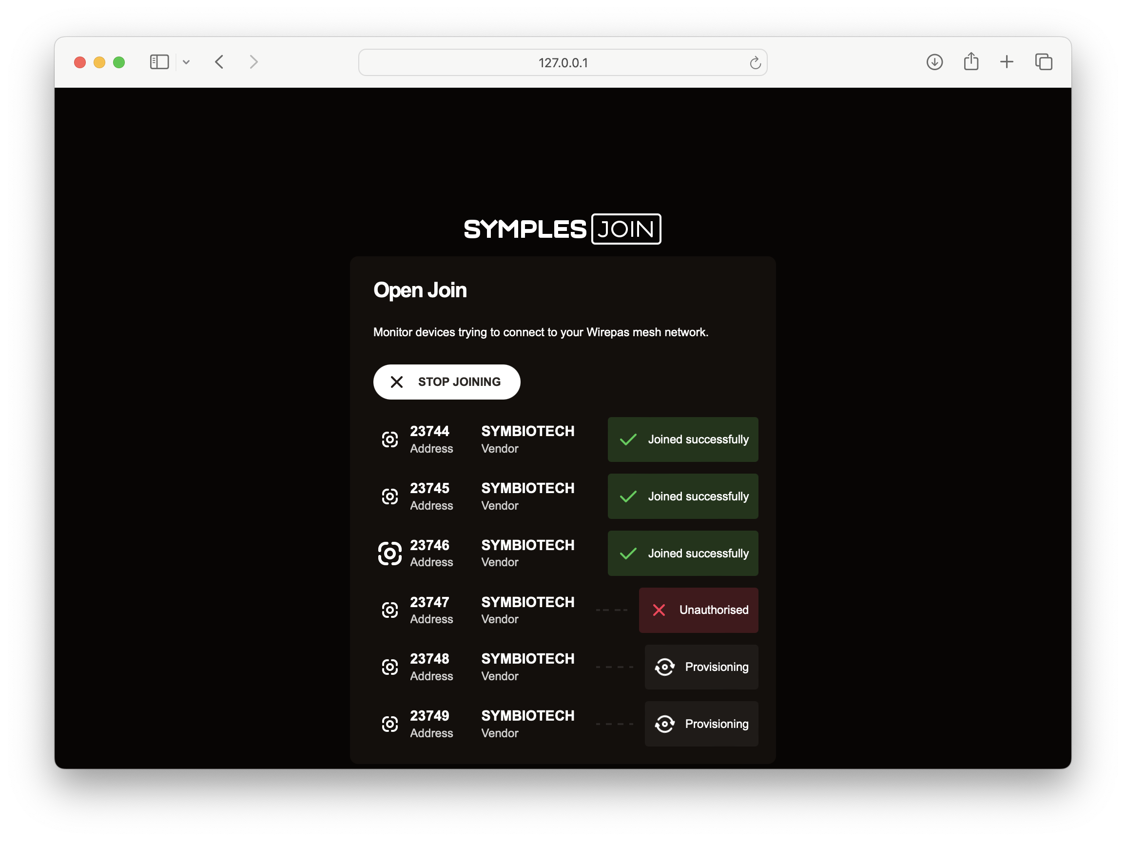 Watch as your devices join automatically and  securely